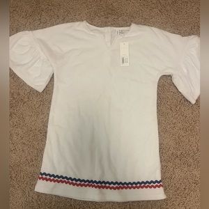 New with tags white terry cloth cover up